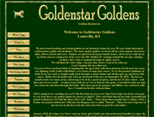 Tablet Screenshot of goldenstargoldens.com